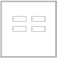Lutron LFGI-4B-F-CWH Architectural International Frameless Style seeTouch Glass 55 Wallplate in Clear Glass with White Paint