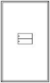 Lutron LFGR-W2BN-CWH Architectural Non-Insert Style seeTouch Glass 2 Button Wallplate in Clear Glass with White Paint