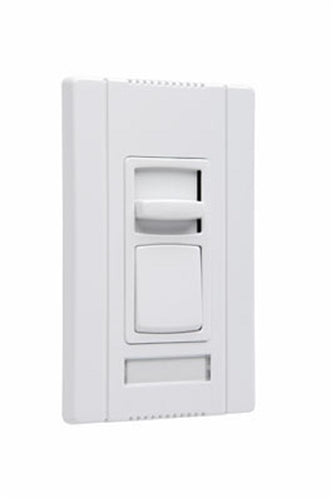Wattstopper CD703PW Titan 700W Incandescent Single Pole/ 3-Way, Slide-to-Off Dimmer with Preset, Narrow, White