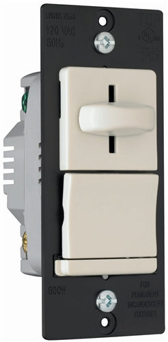 Wattstopper LS600PI 600W Single Pole, Preset Incandescent Dimmer, Ivory