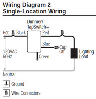 Lutron SPS-600M-AL Spacer System 600W Incandescent ... lutron remote dimmer wiring diagram 