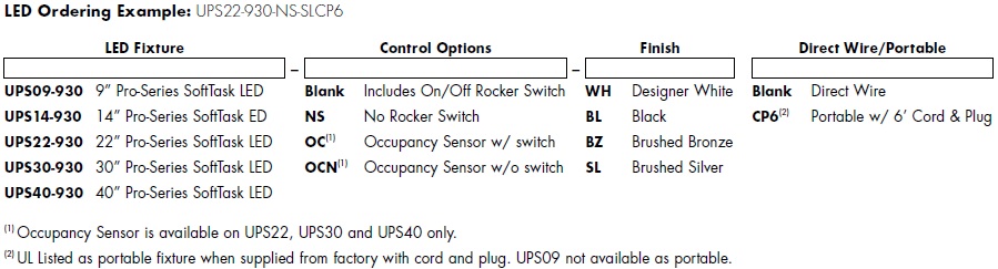 Juno Undercabinet Lighting UPS30-930-WH-CP6 30