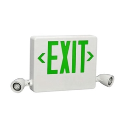 Dual Lite HCXUGW-03LRC12 Side Mount Designer LED Exit Sign and ...