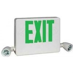 Dual-Lite HCXUGWRC12 Side Mount Designer LED Exit Sign and Emergency ...