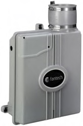 Fantech Hp190slq Inline Slimline Radon Fan 159 Cfm Includes Noise Reduction Mounting System