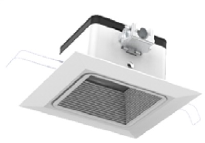 Juno JPDZ6 SQDB ALO10 SWW5WD 90CRI MVOLT ZT10 WWH Podz 6'' LED Downlight,  Square Downlight Baffle, Adjustable Lumen Output, Switchable White