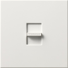 Lutron NLV-1000-WH Nova 800W Magnetic Low Voltage Single Pole Slide-to-Off  Dimmer in White